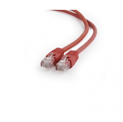 Patchcord GEMBIRD PP6U-0.25M/R RJ45, osłonka zalewana, kat. 6, UTP, 0.25m, czerwony