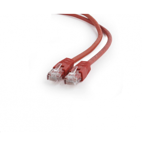 GEMBIRD PP6U-0.25M/R Gembird patchcord RJ45, osłonka zalewana, kat. 6, UTP, 0.25m, czerwony