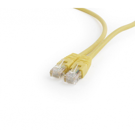 GEMBIRD PP6U-0.25M/Y Gembird patchcord RJ45, osłonka zalewana, kat. 6, UTP, 0.25m, żółty