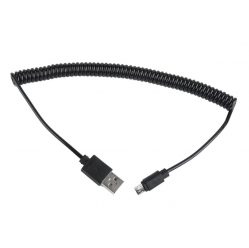 Kabel GEMBIRD CC-mUSB2C-AMBM-6 kabel micro USB 2.0 AM-Micro Spirala 1.8m czarny