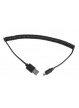 Kabel GEMBIRD CC-mUSB2C-AMBM-6 kabel micro USB 2.0 AM-Micro Spirala 1.8m czarny
