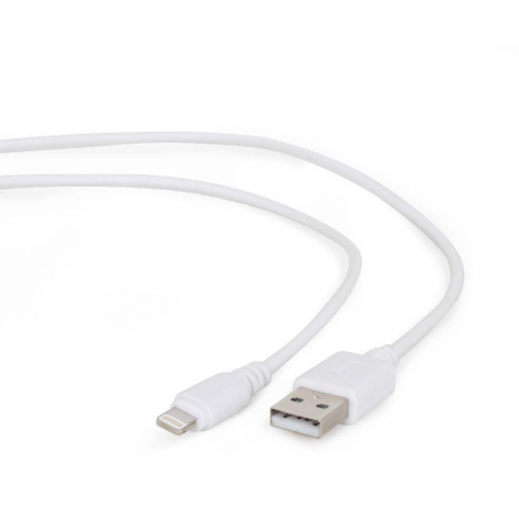 Kabel GEMBIRD USB 2m 8-pin ładowanie transmisja biały