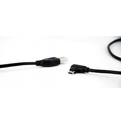 GEMBIRD CCB-USB2-AMmDM90-6 Gembird kabel kątowy dwustronny micro USB do USB 2.0 AM 1.8M, czarny, blister