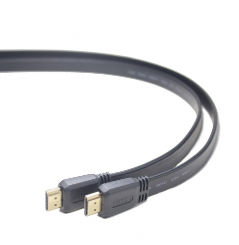 Kabel HDMI GEMBIRD płaski V2.0 High Speed Ethernet 1m pozłacane końcówki