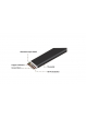 Kabel HDMI GEMBIRD płaski V2.0 High Speed Ethernet 1m pozłacane końcówki