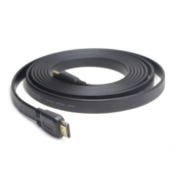 Kabel HDMI GEMBIRD płaski V2.0 High Speed Ethernet 1m pozłacane końcówki