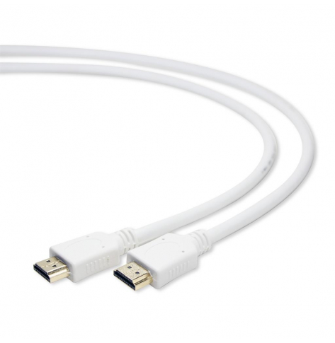 Kabel GEMBIRD CC-HDMI4-W-6 Gembird kabel HDMI 1.8m (V2.0) 4K GOLD CU HSE BIAŁY