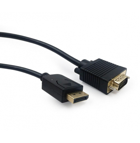 Kabel GEMBIRD DisplayPort-VGA 1.8m czarny