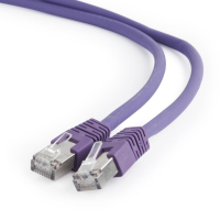 Kabel GEMBIRD PP6A-LSZHCU-V-2M RJ45 kat. 6A SFTP LSZH 2m fioletowy