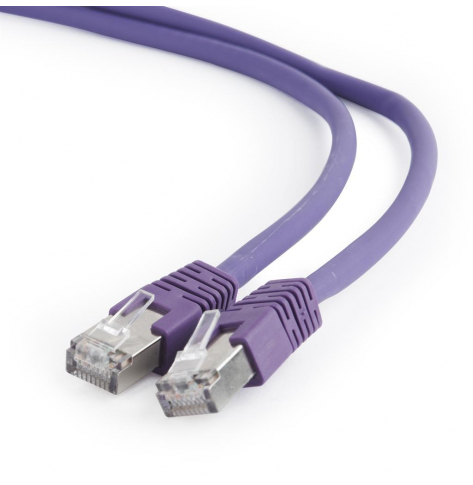 Kabel GEMBIRD PP6A-LSZHCU-V-2M RJ45 kat. 6A SFTP LSZH 2m fioletowy