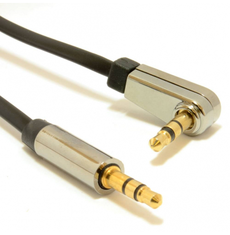 Kabel GEMBIRD elastyczny kątowy stereo minijack-minijack M/M 1M, blister