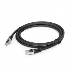 Kabel GEMBIRD PP6A-LSZHCU-BK-2M RJ45 kat. 6A SFTP LSZH 2m czarny