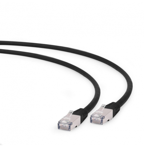 Kabel GEMBIRD PP6A-LSZHCU-BK-3M RJ45 kat. 6A SFTP LSZH 3m czarny