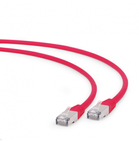 Kabel GEMBIRD PP6A-LSZHCU-R-5M RJ45 kat. 6A SFTP LSZH 5m czerwony