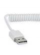 Kabel GEMBIRD CC-mUSB2C-AMBM-6-W Gembird Micro-USB 2.0 spirala, 1.8m, biały