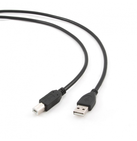 GEMBIRD CCP-USB2-AMBM-1M Gembird AM-BM kabel USB 2.0 1M czarny Niklowane końce (kabel drukarkowy )