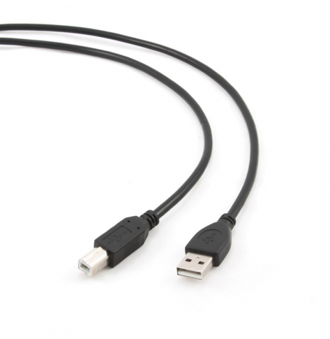 Kabel GEMBIRD USB 2.0 AM-BM 1M czarny Niklowane końce