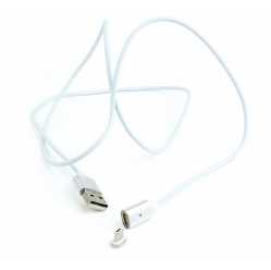 Kabel GEMBIRD micro-USB magnetyczny, blister, srebrny, 1M