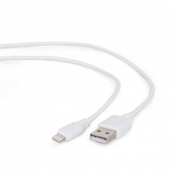 GEMBIRD CC-USB2-AMLM-W-1M Gembird kabel USB do 8-pin ładowanie transmisja (Ipad,Iphone5/6/7/8/X) 1m biał