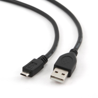 Kabel GEMBIRD Micro-USB 2.0 0.1m czarny