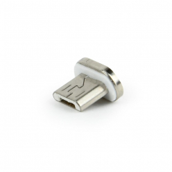 GEMBIRD CC-USB2-AMLM-mUM Gembird Wtyk USB magnetyczny do kabla 3w1 CC-USB2-AMLM31-1M, micro USB, srebrny