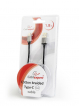 Kabel GEMBIRD USB-C czarny nylonowy oplot metalowe wtyki 1.8m
