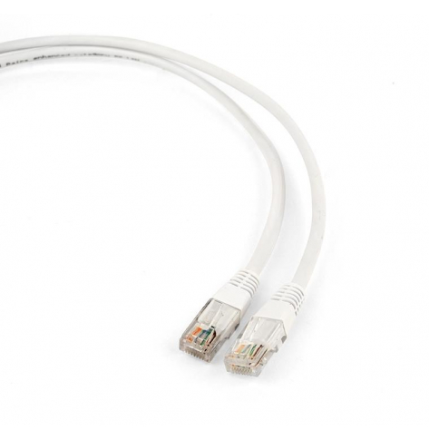 GEMBIRD PP12-1M/W Gembird patchcord RJ45, osłonka zalewana, kat. 5e, UTP, 1m, biały