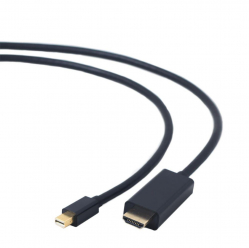 Kabel GEMBIRD CC-mDP-HDMI-6 Gembird kabel mini DisplayPort (M) -> HDMI (M), 4K, 1.8m