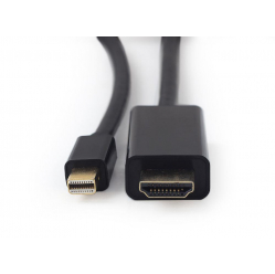 Kabel GEMBIRD CC-mDP-HDMI-6 Gembird kabel mini DisplayPort (M) -> HDMI (M), 4K, 1.8m