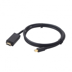 Kabel GEMBIRD CC-mDP-HDMI-6 Gembird kabel mini DisplayPort (M) -> HDMI (M), 4K, 1.8m