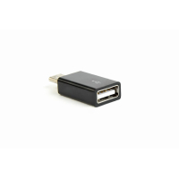 Adapter GEMBIRD USB typ-C (M) -> USB typ-A (F), czarny