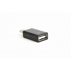 Adapter GEMBIRD USB typ-C (M) -> USB typ-A (F), czarny