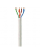Kabel instalacyjny skrętka UTP Cat6 4x2 linka CCA 305m szary TECHLYPRO 022571