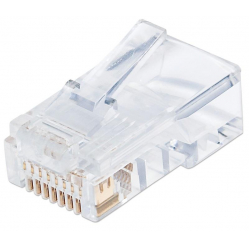 Wtyk modularny RJ45 8P8C Cat6 UTP na drut słoik 100 sztuk TECHLYPRO 028894