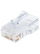 Wtyk modularny RJ45 8P8C Cat6 UTP na drut słoik 100 sztuk TECHLYPRO 028894