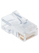 TECHLYPRO 028894 TechlyPro Wtyk modularny RJ45 8P8C Cat6 UTP na drut słoik 100 sztuk