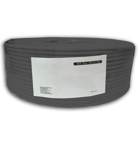 Kabel skrętka zewnętrzna U/UTP Cat5e 4x2 drut CCA rolka 100m czarny TECHLYPRO 025381