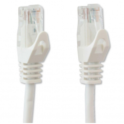 Kabel sieciowy patch cord RJ45 Cat6 U/UTP 0,5m biały 100% miedź TECHLYPRO 029389