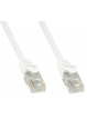 Kabel sieciowy patch cord RJ45 Cat6 U/UTP 1m biały 100Proc miedź TECHLYPRO 029457