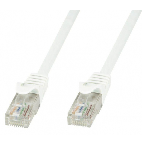Kabel sieciowy patch cord RJ45 Cat6 U/UTP 10m biały 100Proc miedź TECHLYPRO 029808