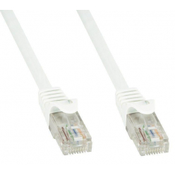 TechlyPro Kabel sieciowy patch cord RJ45 Cat6 U/UTP 15m biały 100Proc miedź
