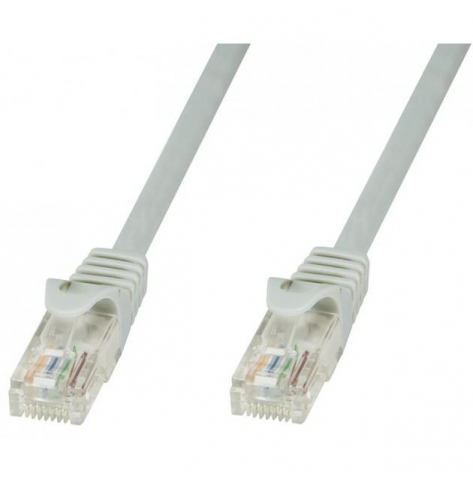 TECHLYPRO 024124 TechlyPro Kabel sieciowy patch cord RJ45 Cat5e UTP CCA 1m szary