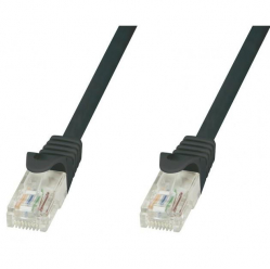 Kabel sieciowy patch cord RJ45 Cat5e UTP CCA 0 5m czarny TECHLYPRO 024070