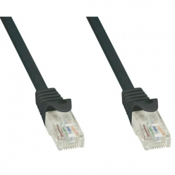 TECHLYPRO 024070 TechlyPro Kabel sieciowy patch cord RJ45 Cat5e UTP CCA 0 5m czarny