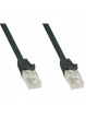 TECHLYPRO 024070 TechlyPro Kabel sieciowy patch cord RJ45 Cat5e UTP CCA 0 5m czarny