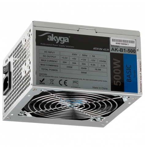 Zasilacz Akyga ATX Basic 500W AK-B1-500 Fan 120 mm PCI-E