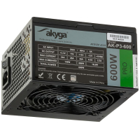 Zasilacz Akyga ATX Pro 600W AK-P3-600 Fan 120 mm PCI-E PFC