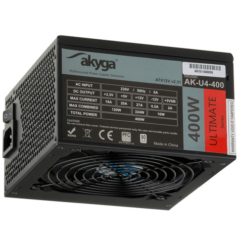 Zasilacz Akyga ATX Ultimate 400W AK-U4-400 80 PLUS Bronze PCI-E PFC