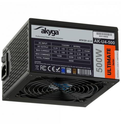 Zasilacz Akyga ATX Ultimate 600W AK-U4-600 80 PLUS Bronze PCI-E PFC