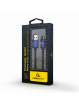 Kabel GEMBIRD micro USB 2.0 AM-MBM5P 1m metalowe wtyki nylonowy oplot jeans